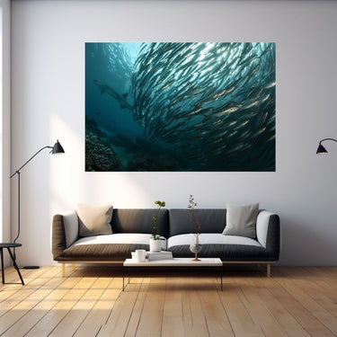 Painting of Fish Underwater